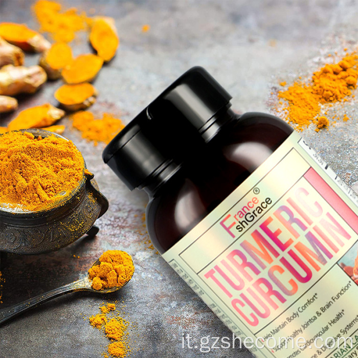 Capsule di curcuma Benefici antiossidanti Capsule di curcumina